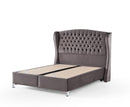 Venus 6ft Superking Ottoman Bed Frame - Sand | Grey