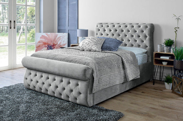 Alicante 4ft 6 Ottoman Bed Frame- Naples Grey