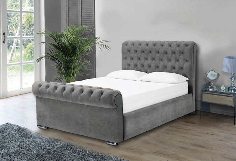 Benito 4ft Ottoman Bed Frame- Naples Grey