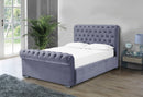 Benito 4ft Ottoman Bed Frame- Velvet Grey