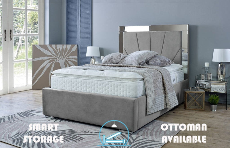 Aurora 3ft Single Bed Frame- Naples Silver