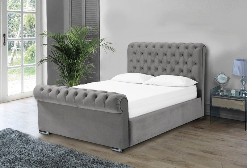 Benito 4ft 6 Bed Frame- Naples Grey