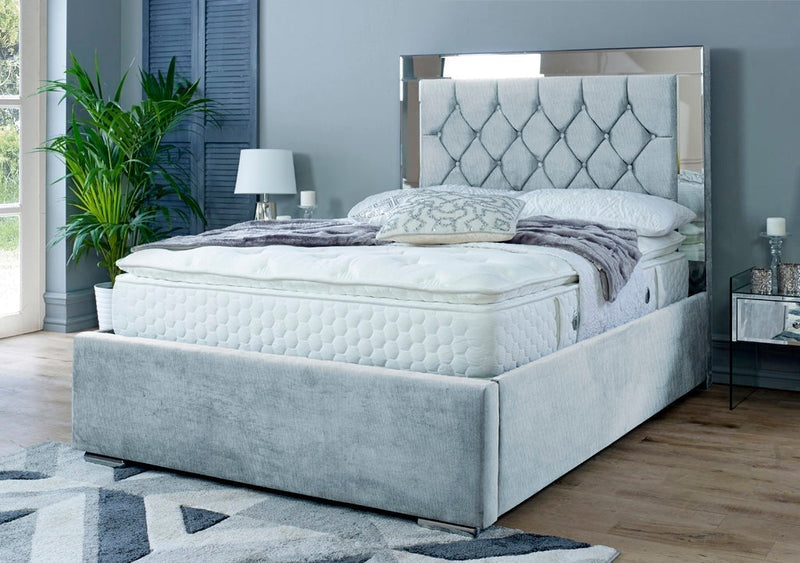 Dormer 6ft Superking Bed Frame- Velvet Steel