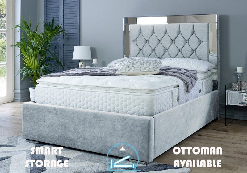 Dormer 6ft Superking Bed Frame- Velvet Steel