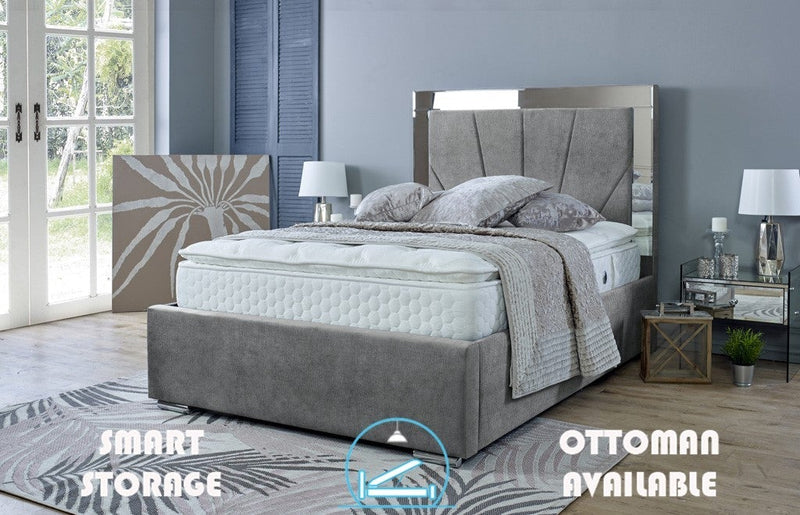 Aurora 3ft Single Ottoman Bed Frame- Naples Grey