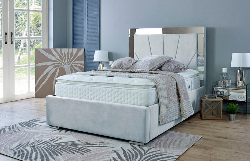 Aurora 6ft Superking Bed Frame- Velvet Mustard
