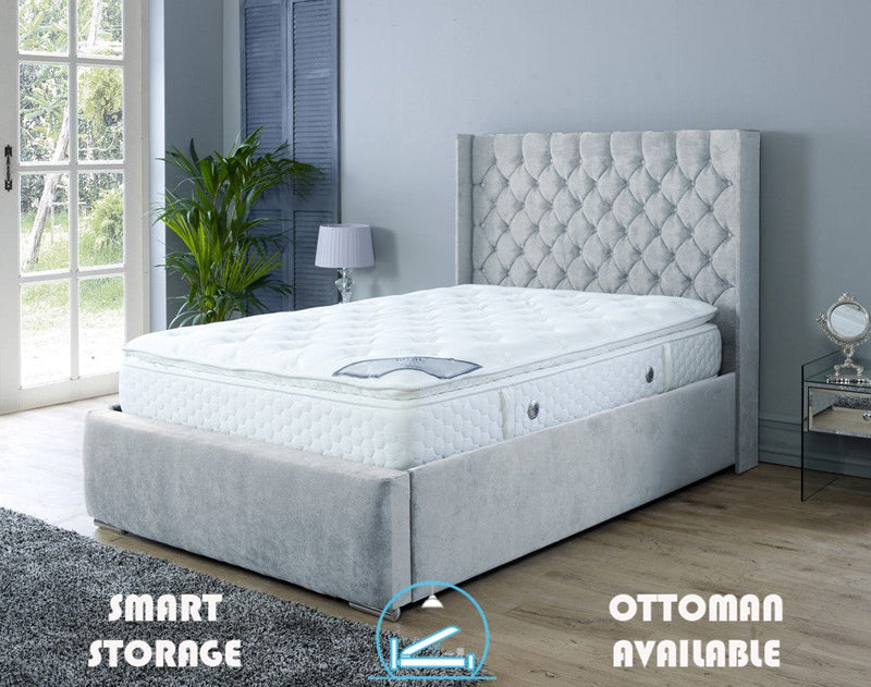Rose 5ft Kingsize Bed Frame- Naples Grey