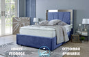 Aurora 4ft 6 Bed Frame- Velvet Blue