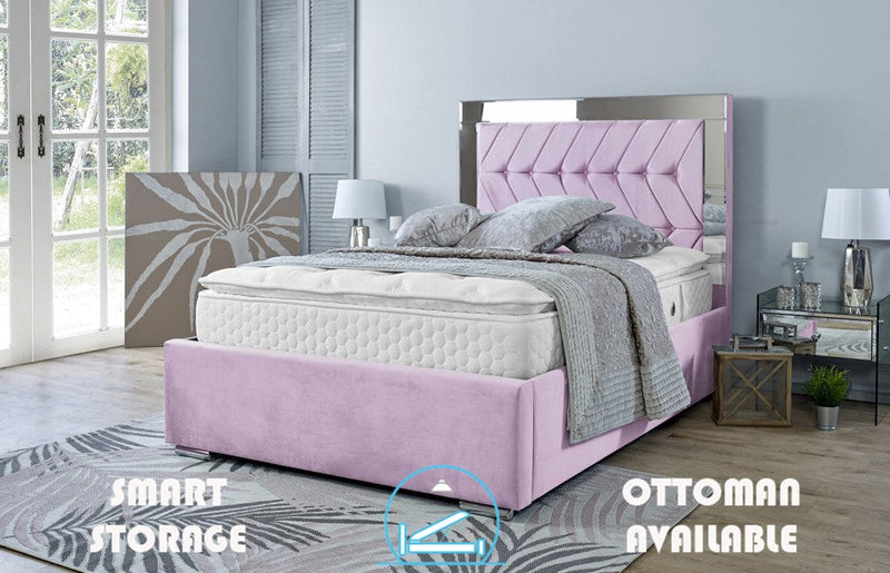 Parie 4ft 6 Bed Frame- Velvet Black