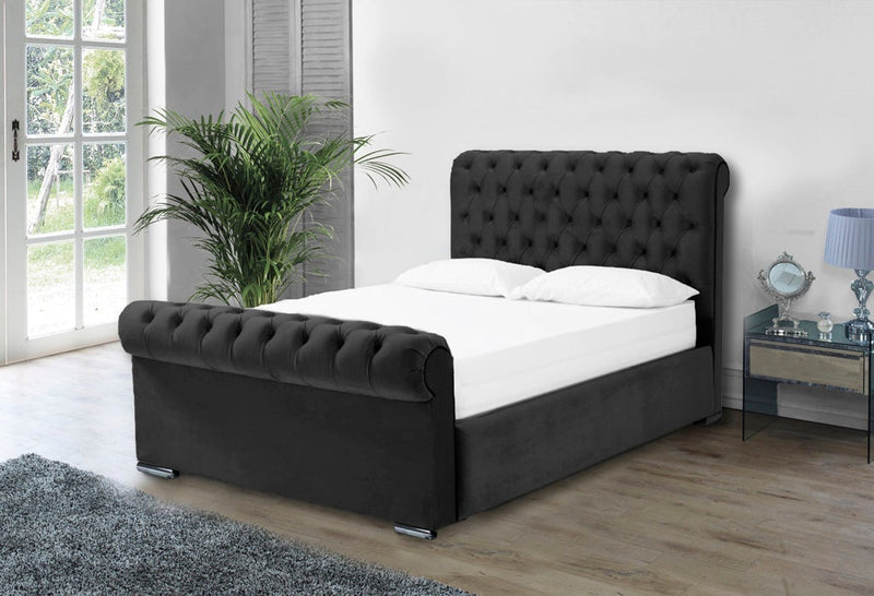 Benito 4ft 6 Ottoman Bed Frame- Naples Grey