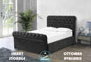 Benito 4ft Bed Frame- Velvet Black