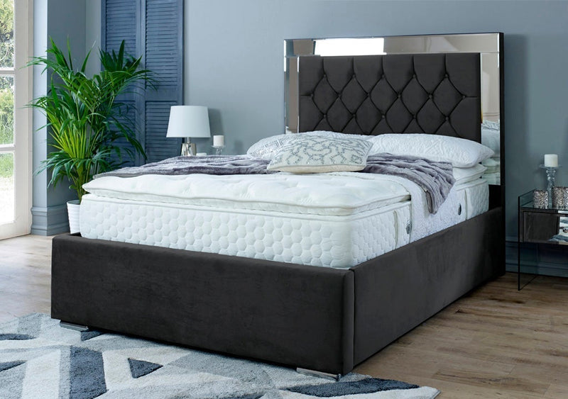 Dormer 6ft Superking Bed Frame- Velvet Grey