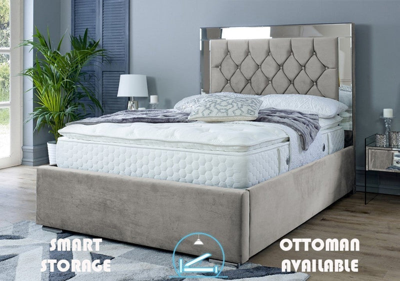 Dormer 6ft Superking Bed Frame- Velvet Steel
