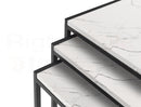 Ashfield Nest Of 3 Tables - White Marble