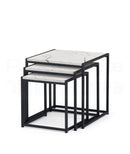 Ashfield Nest Of 3 Tables - White Marble