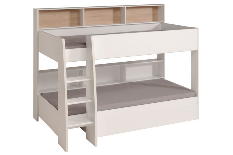 Aslan Bunk Bed - Oak and White Panels