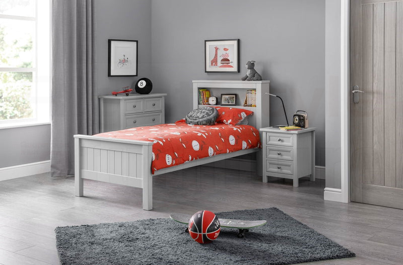 Bangor Bookcase Bed Dove Grey