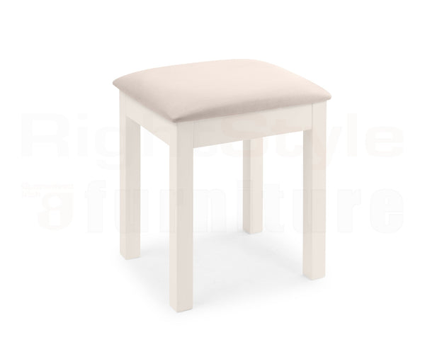 Bangor Dressing Stool - Surf White