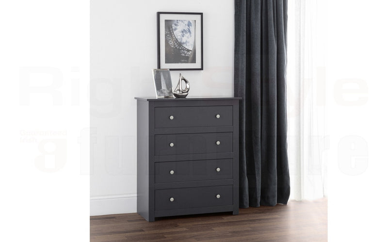 Bradley 4 Drawer Chest - Anthracite