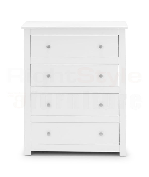 Bradley 4 Drawer Chest - Surf White