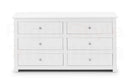 Bradley 6 Drawer Chest - Surf White