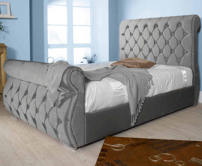 Chester 4ft Ottoman Bed Frame - Naples Grey
