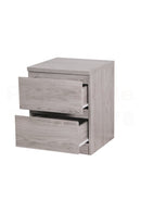Europa  2 Drawer Bedside Grey Oak