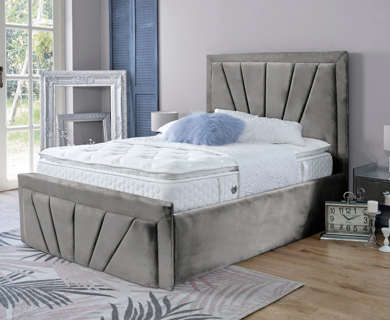 Starry 6ft Superking Ottoman Bed Frame - Naples Sand