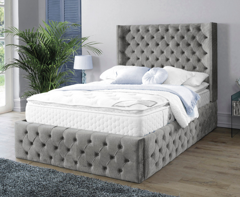 Harlow 5ft Kingsize Bed Frame - Naples Grey