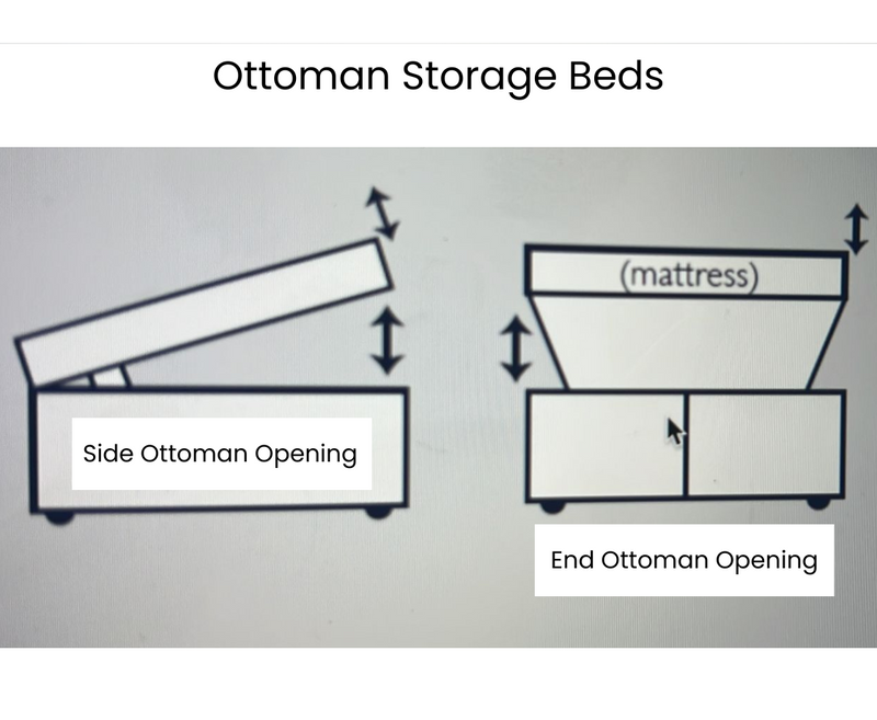 Harris 4ft Small Double Ottoman Bed Frame