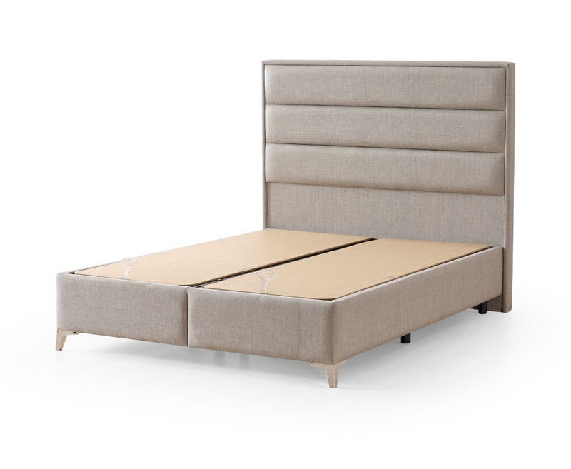 Irena 6ft Superking Ottoman Bed Frame - Light Grey