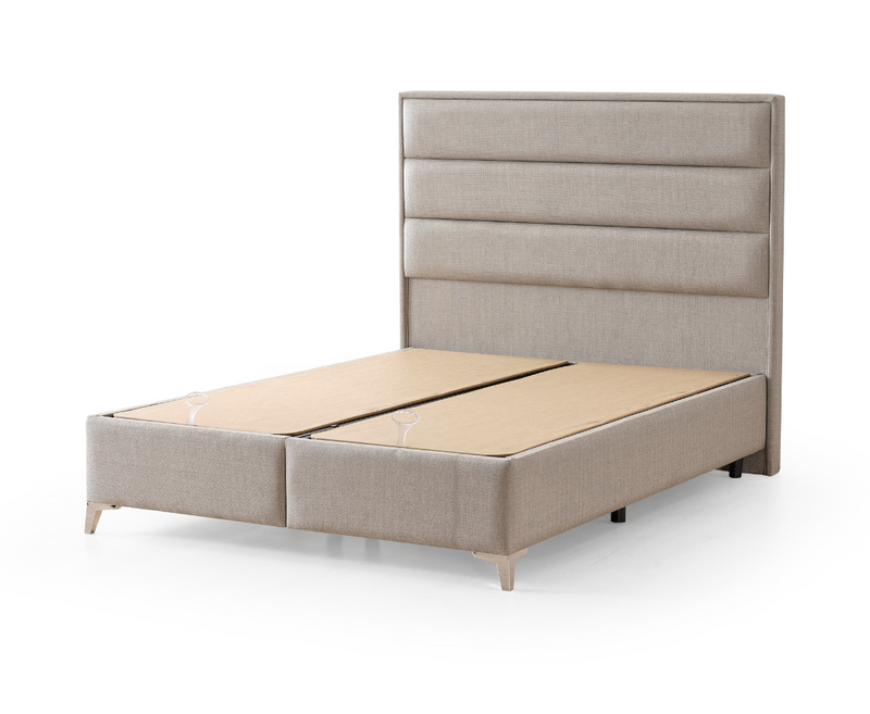 Irena 4ft 6 Double Ottoman Bed Frame - Light Grey