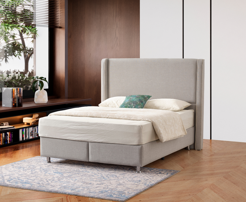 Lotti 5ft Kingsize Storage Ottoman Bed Frame - Grey