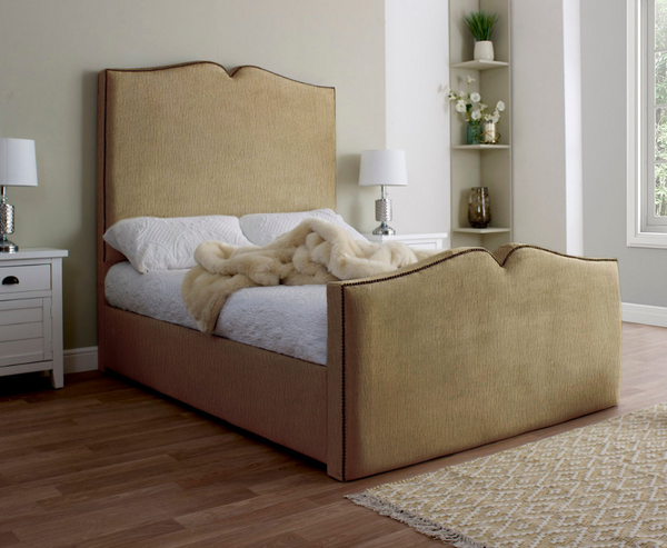 Love Heart 6ft Superking Bed Frame - Naples Sand