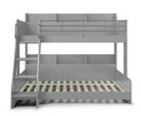 Lumi Triple Sleeper Bunk - Light Grey