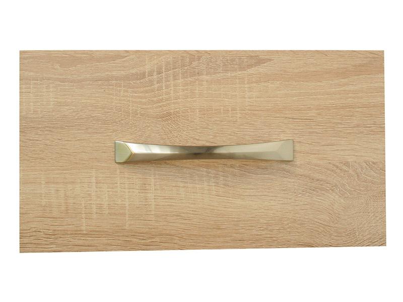 Lungo Mid Oak 2 Door Robe Shelved