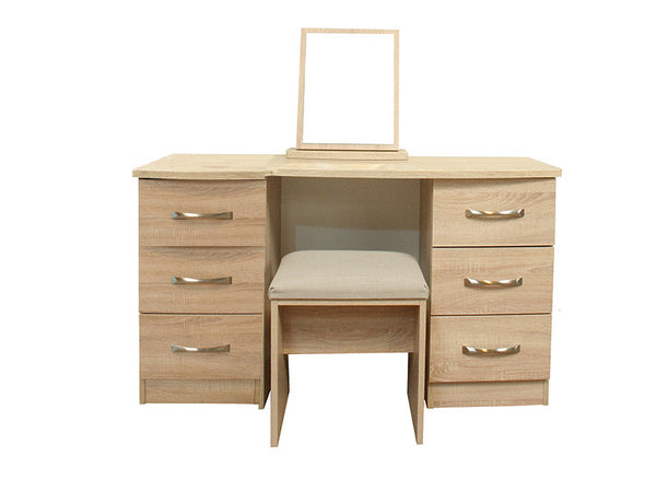 Lungo Dressing Table Double Pedestal