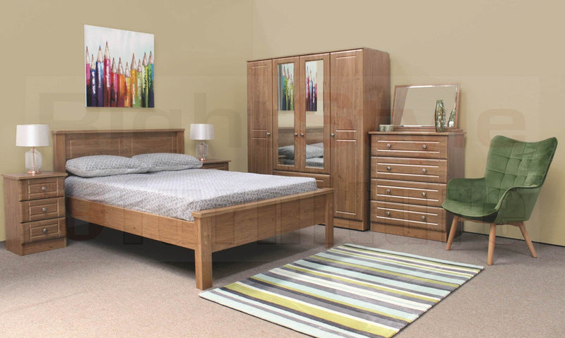 Nore 2 Door/2 Drawer Robe with Mirrors