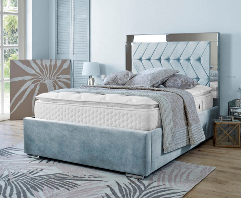 Parie 3ft Single Bed Frame - Naples Grey
