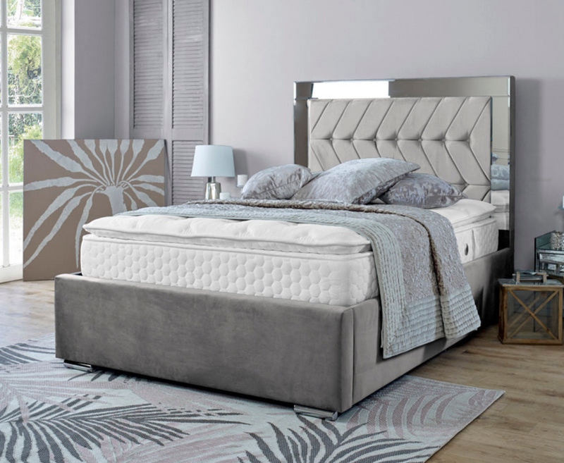 Parie 3ft Single Bed Frame - Naples Grey