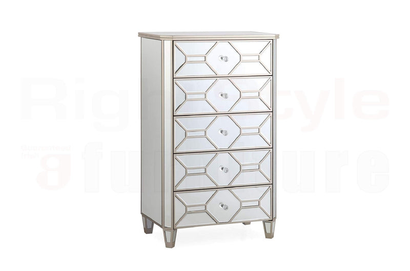 Rosa Tall Chest, 5 Drawer