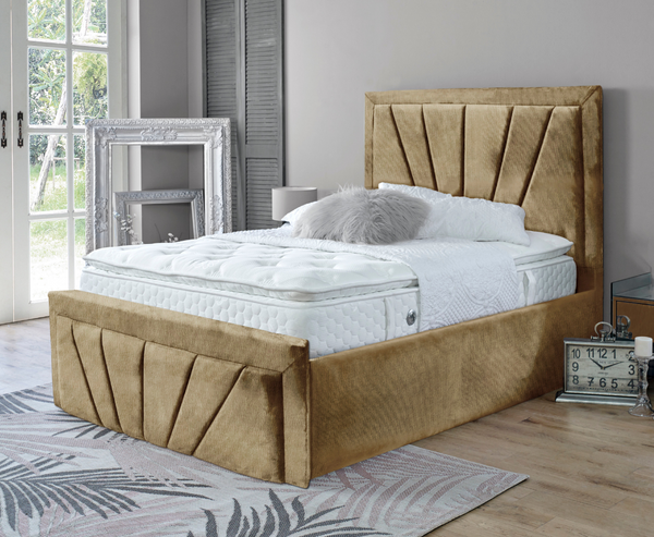 Starry 6ft Superking Ottoman Bed Frame - Naples Sand