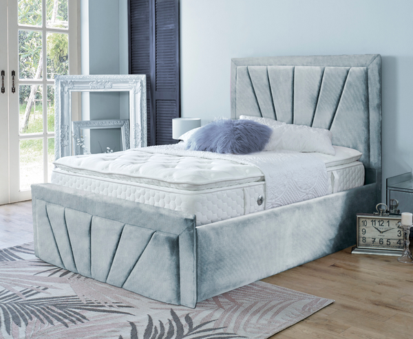 Starry 5ft Kingsize Bed Frame - Naples Silver