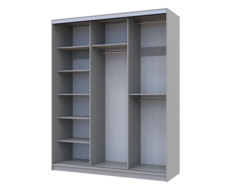 Sydney 180cm Wardrobe - Grey