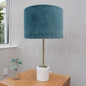 Teal Shade Mable Base Lamp