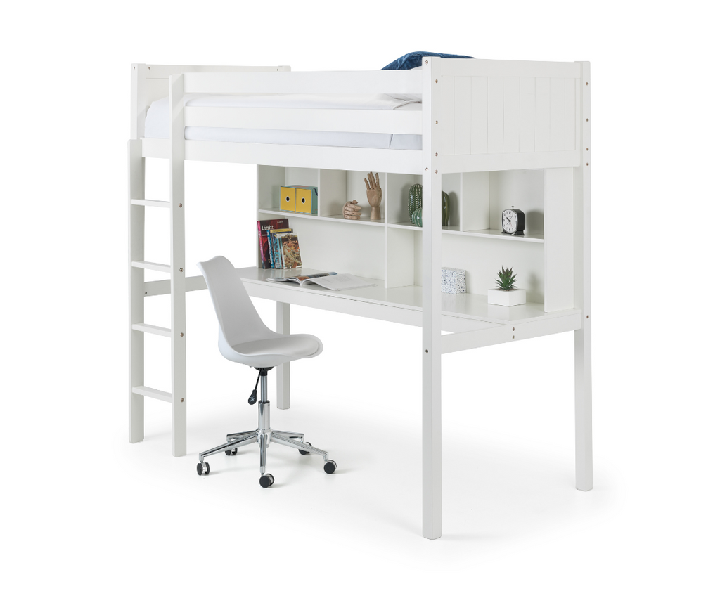 High sleeper with shelves deals