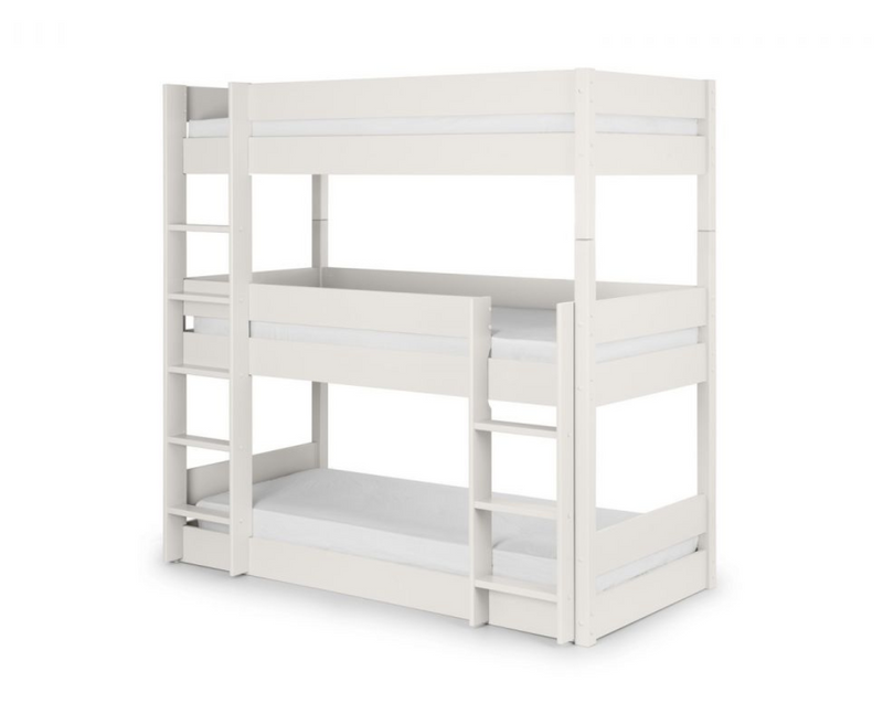 Trio Triple Sleeper Bunk Bed - Surf White