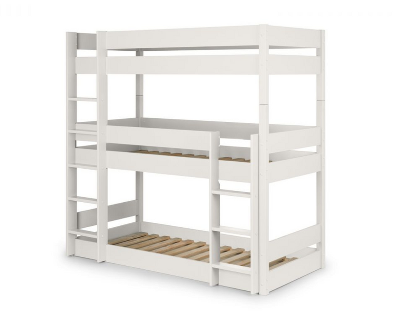 Trio Triple Sleeper Bunk Bed - Surf White