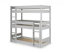 Trio Triple Sleeper Bunk Bed - Grey