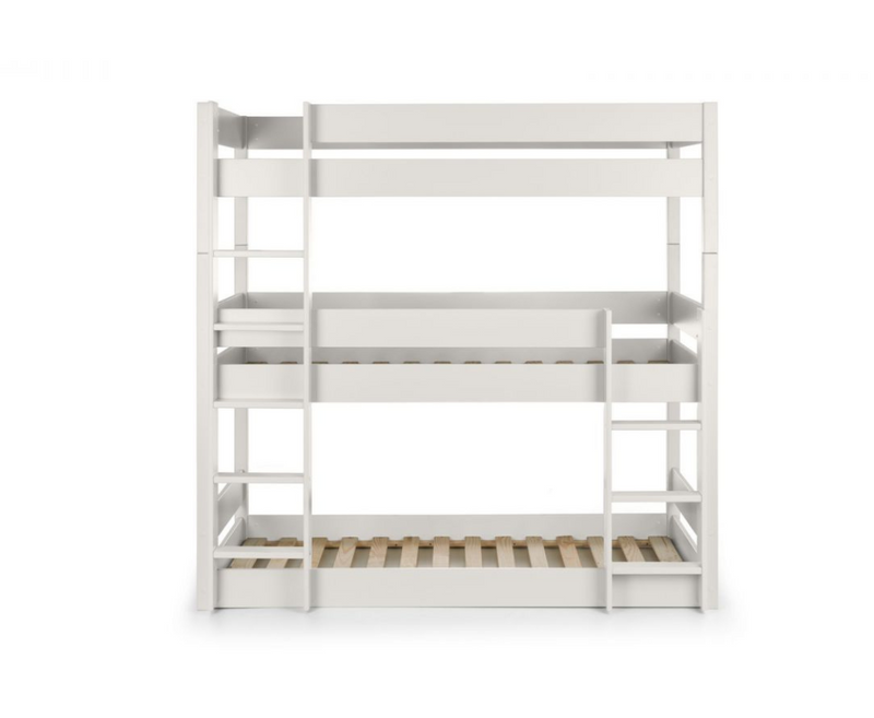 Trio Triple Sleeper Bunk Bed - Surf White